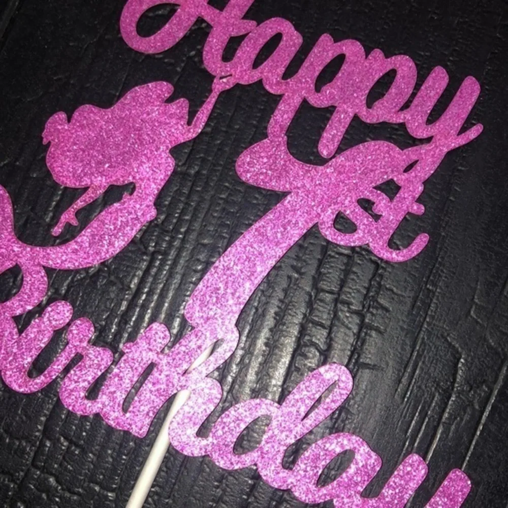 Happy 1st Birthday Cake Topper Pick‎ Mermaid Theme